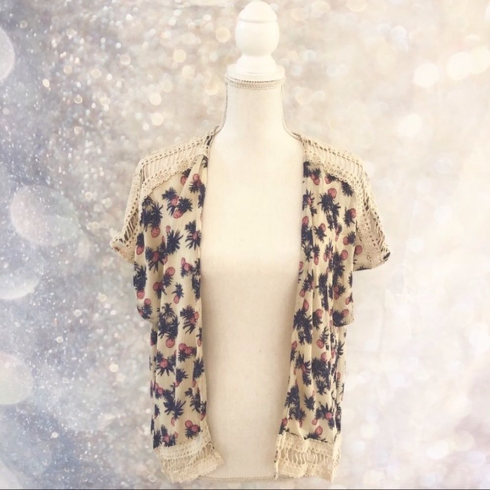 RO&DE • pineapple kimono with lattice lace - Picture 7 of 8